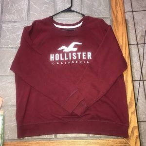 Hollister | Women’s X-Large | Burgundy Logo Graphic Sweatshirt